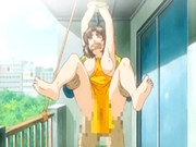 Tied up hentai mom with bigboobs swing fucked