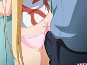 Two hentai girls in swimsuits gets fucked